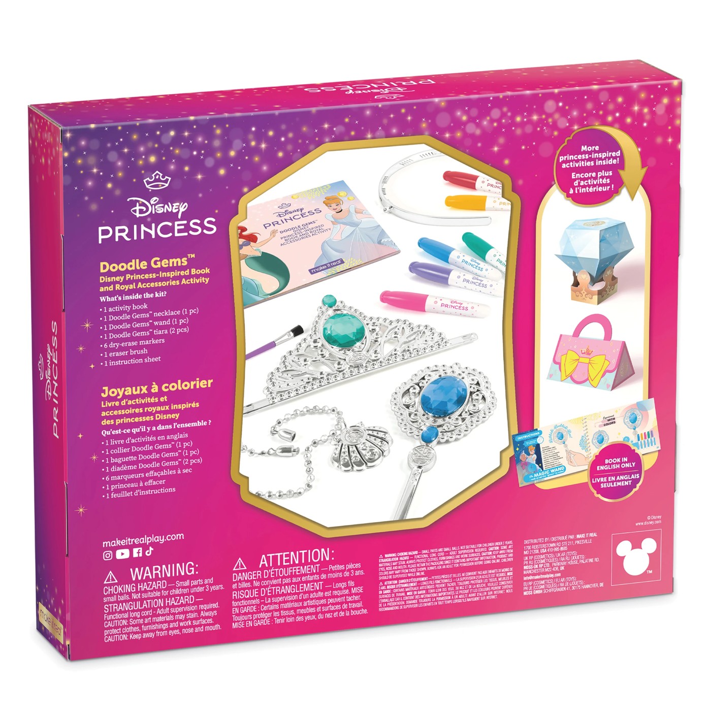 Doodle Gems Disney Princess Book with Royal Accessories 2 of 6