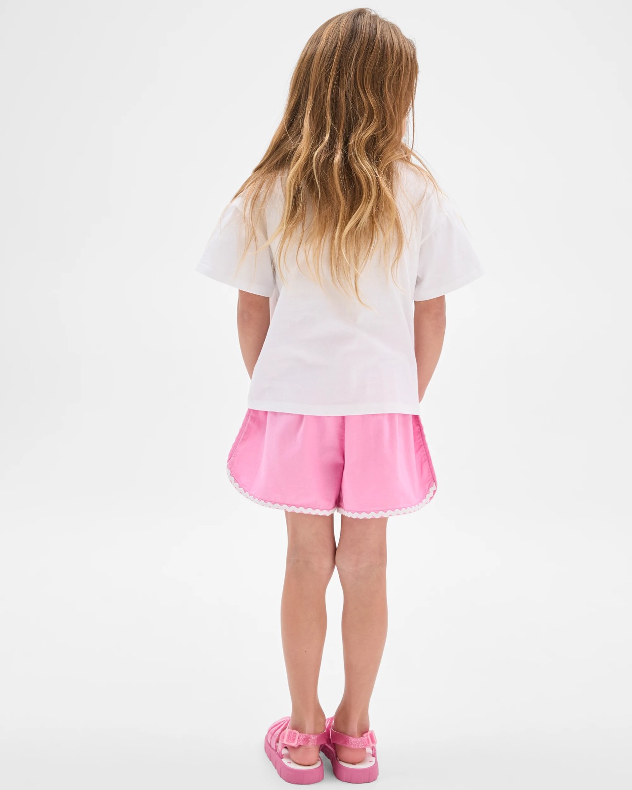Dolphin Hem Woven Shorts - Light Pink 3 of 5