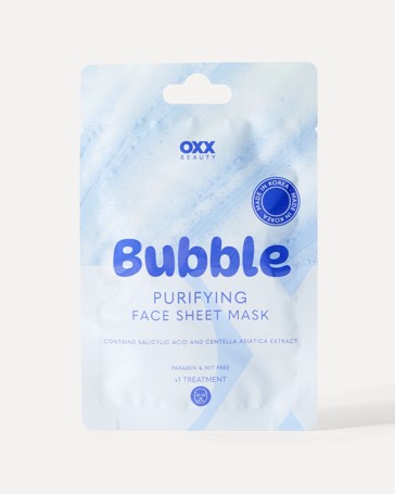 OXX Beauty Bubble Purifying Face Sheet Mask - Salicylic Acid and Centella Asiatica Extract