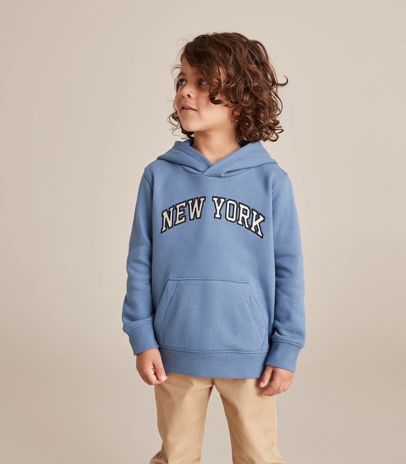 New York Embroidered Hoodie