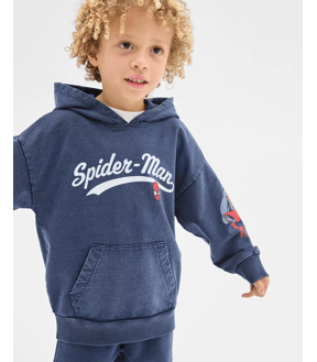 Marvel Spider-Man Australian Cotton Oversized Washed Sweat Hoodie