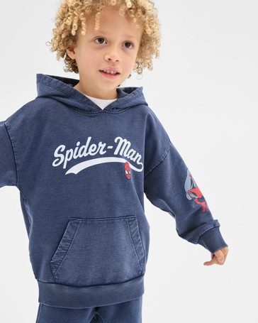 Marvel Spider-Man Australian Cotton Oversized Washed Sweat Hoodie