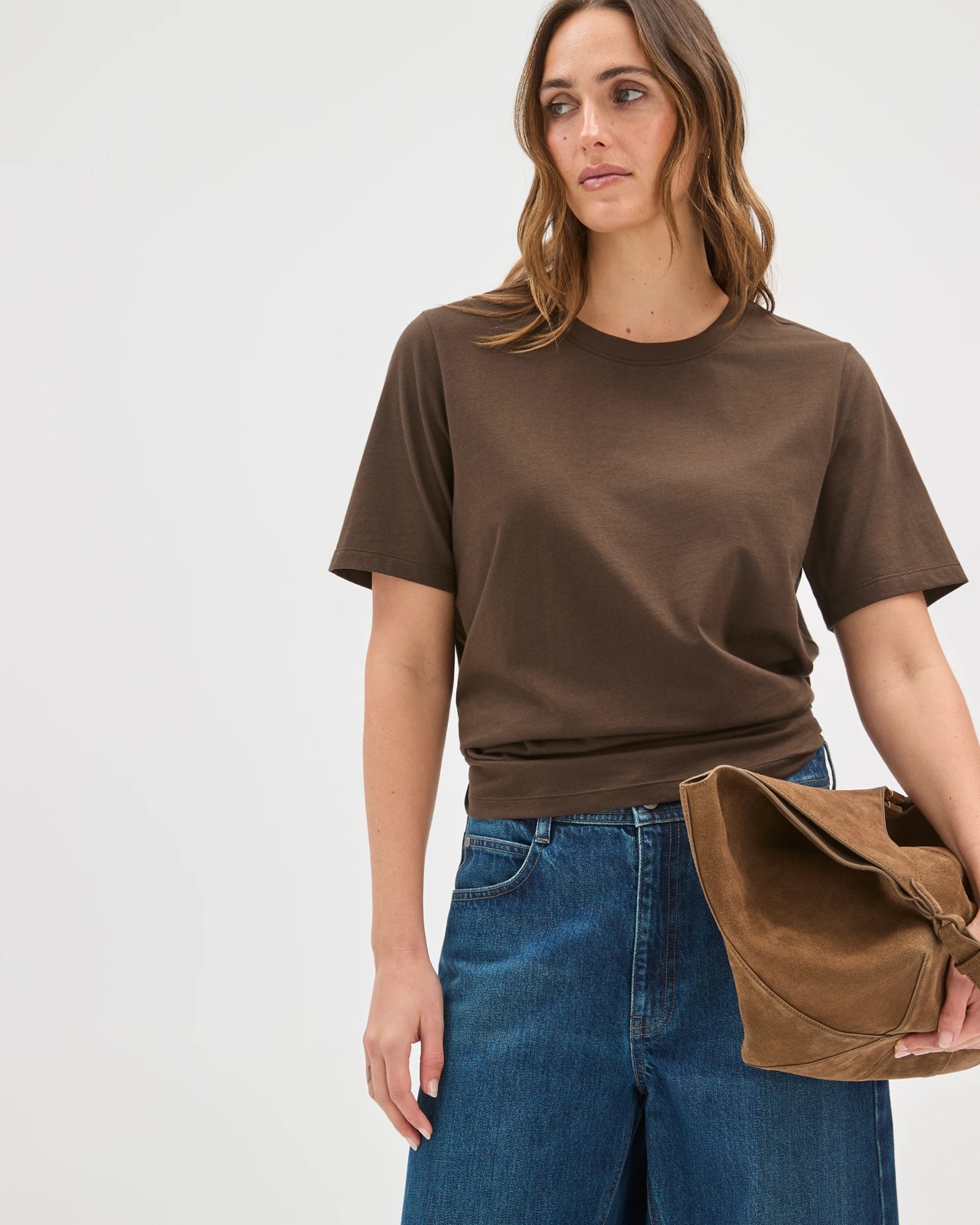 Australian Cotton Classic T-Shirt - Coffee Bean 3 of 5