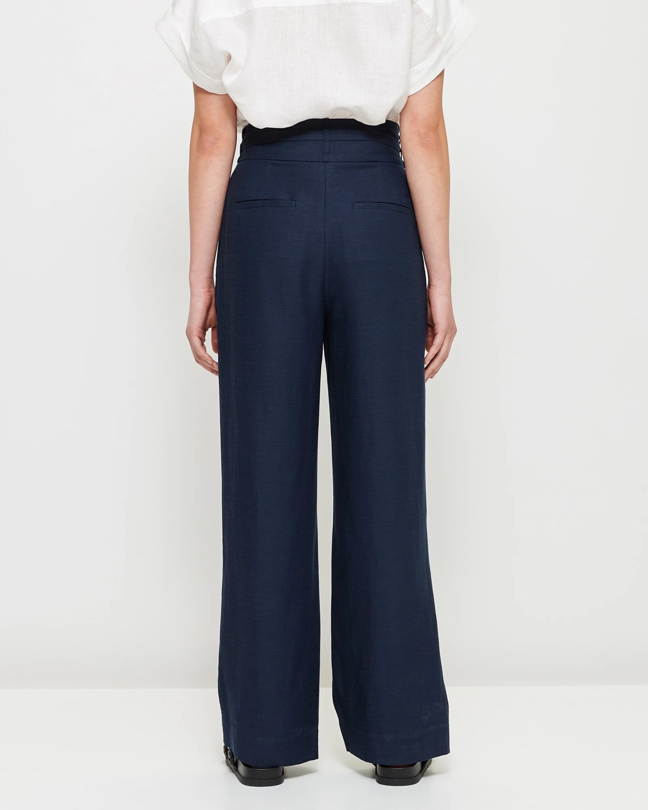 Double Pleat Wide Leg Pants - Preview