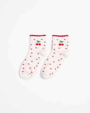 Australian Cotton Blend Quarter Crew Frill Socks