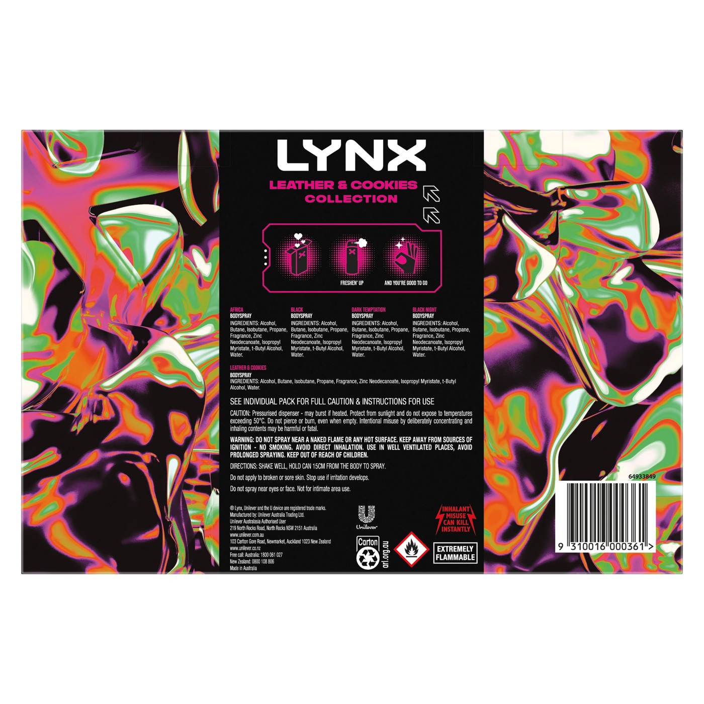 LYNX Leather and Cookies Collection Gift Set 2 of 3