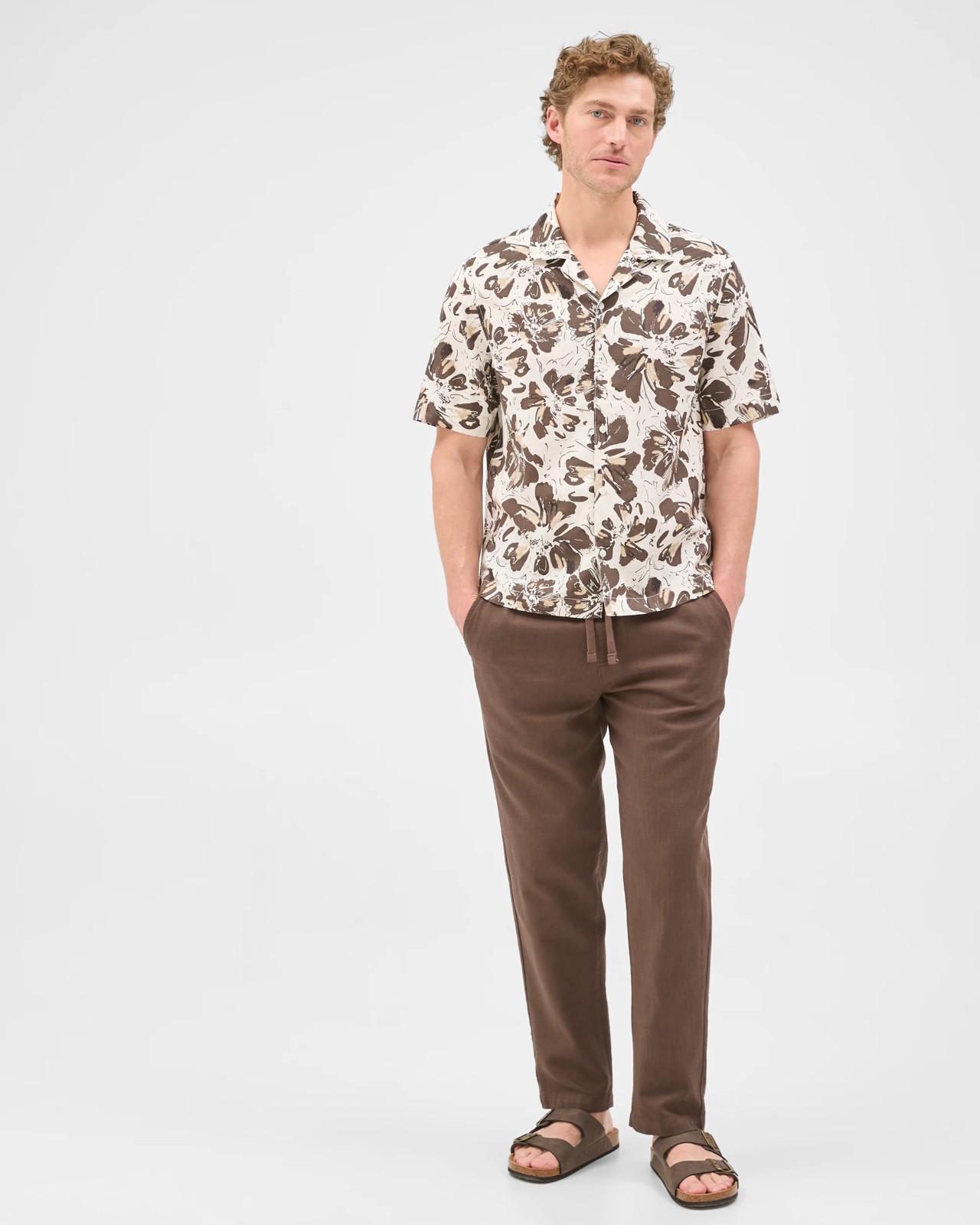 Preview Resort Short Sleeve Floral Shirt - White 2 of 6