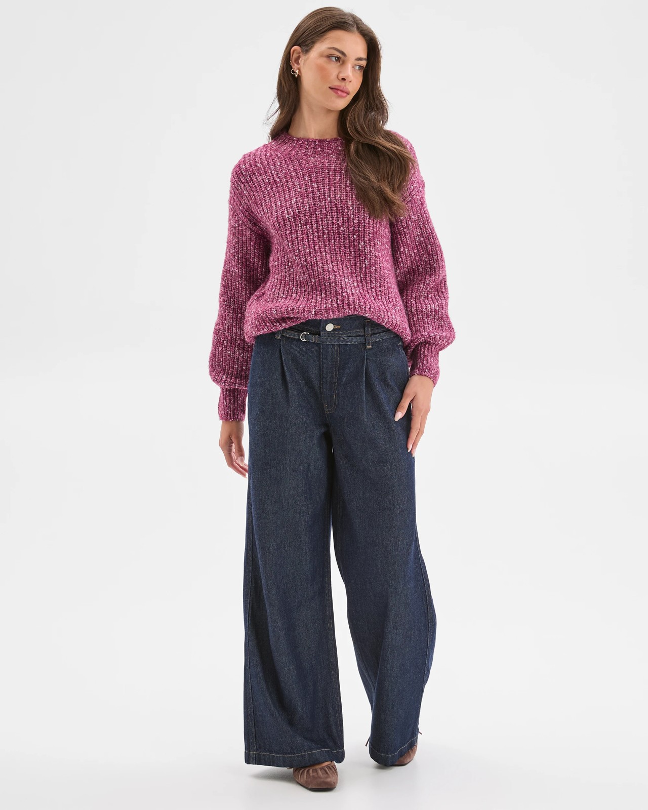 Petites Twist Yarn High Neck Jumper 2 of 6