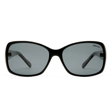 SOLARIZED® Glam Wrap Sunglasses Black