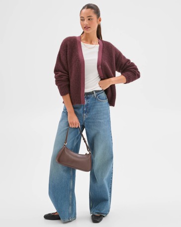 Lily Loves Contrast Bind Cardigan