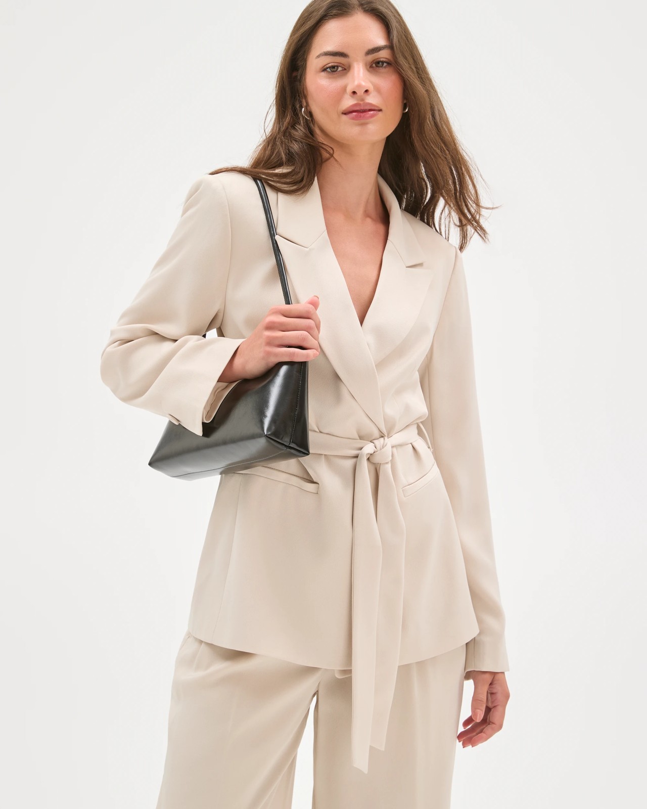 Petites Tailored Satin Blazer 2 of 6