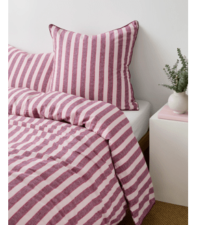 Reid Stripe Linen/Cotton European Pillowcase