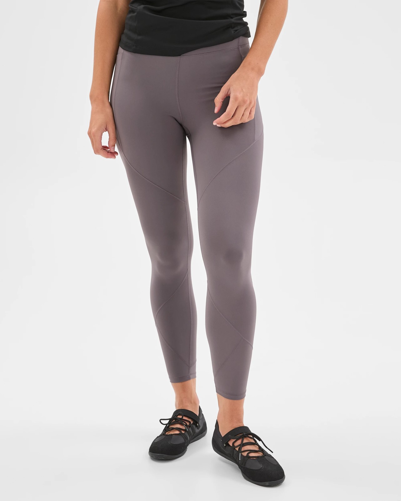 Active Infinity Sculpt High Rise 7/8 Length Tights - Fog 5 of 6
