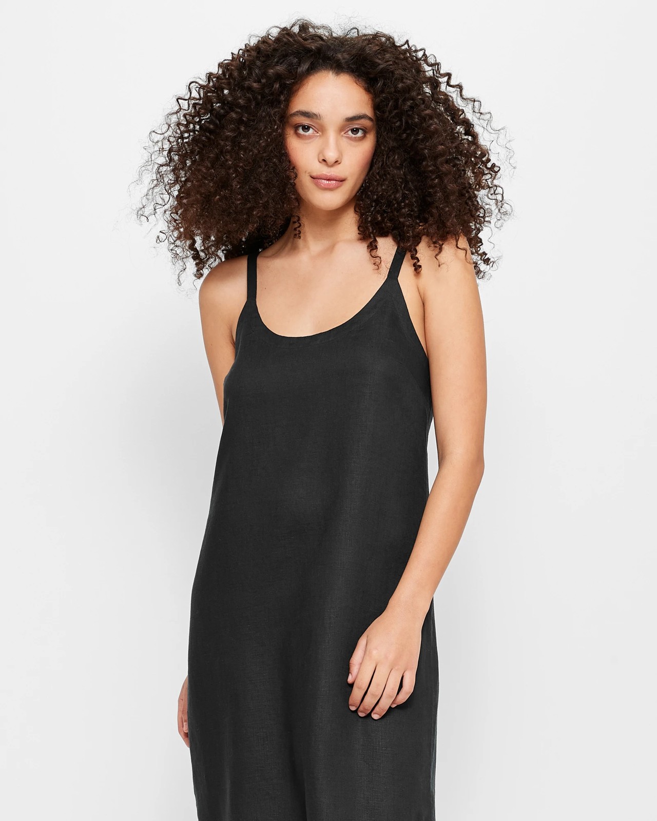 European Linen Cami Dress