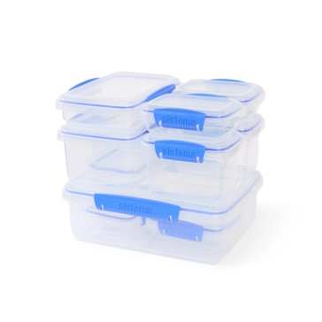 10 Pack Sistema Klip It Food Storage Container Set