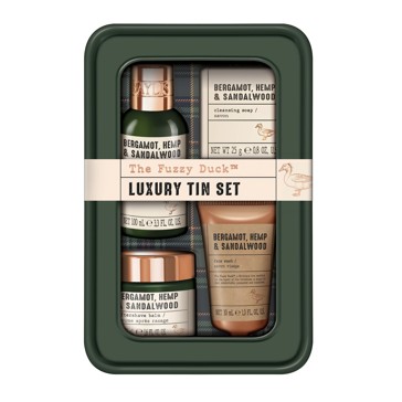 Baylis & Harding The Fuzzy Duck Luxury Grooming Tin Gift Set - Bergamot, Hemp and Sandalwood