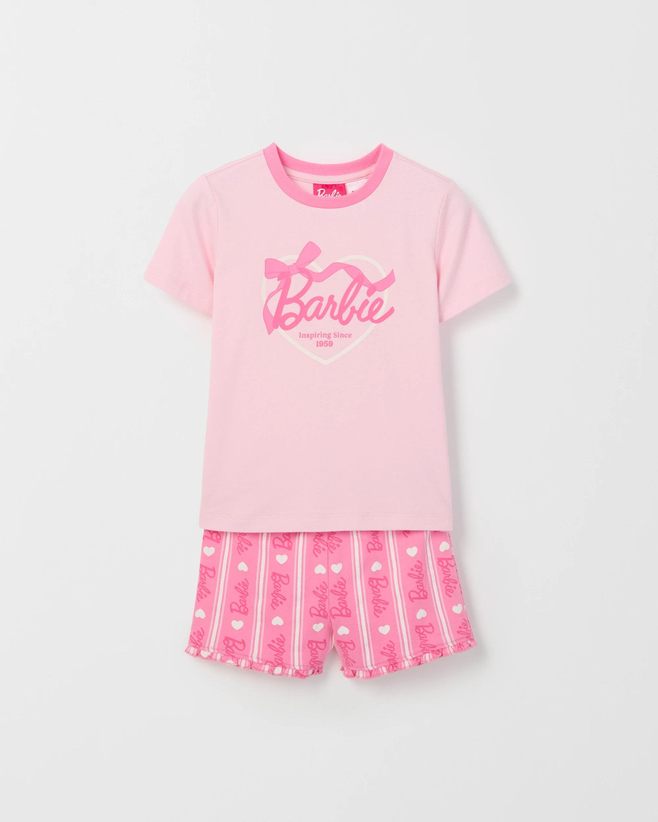 Barbie Australian Cotton Jersey 2 Pack Younger Girls Pyjama Set 2 of 5