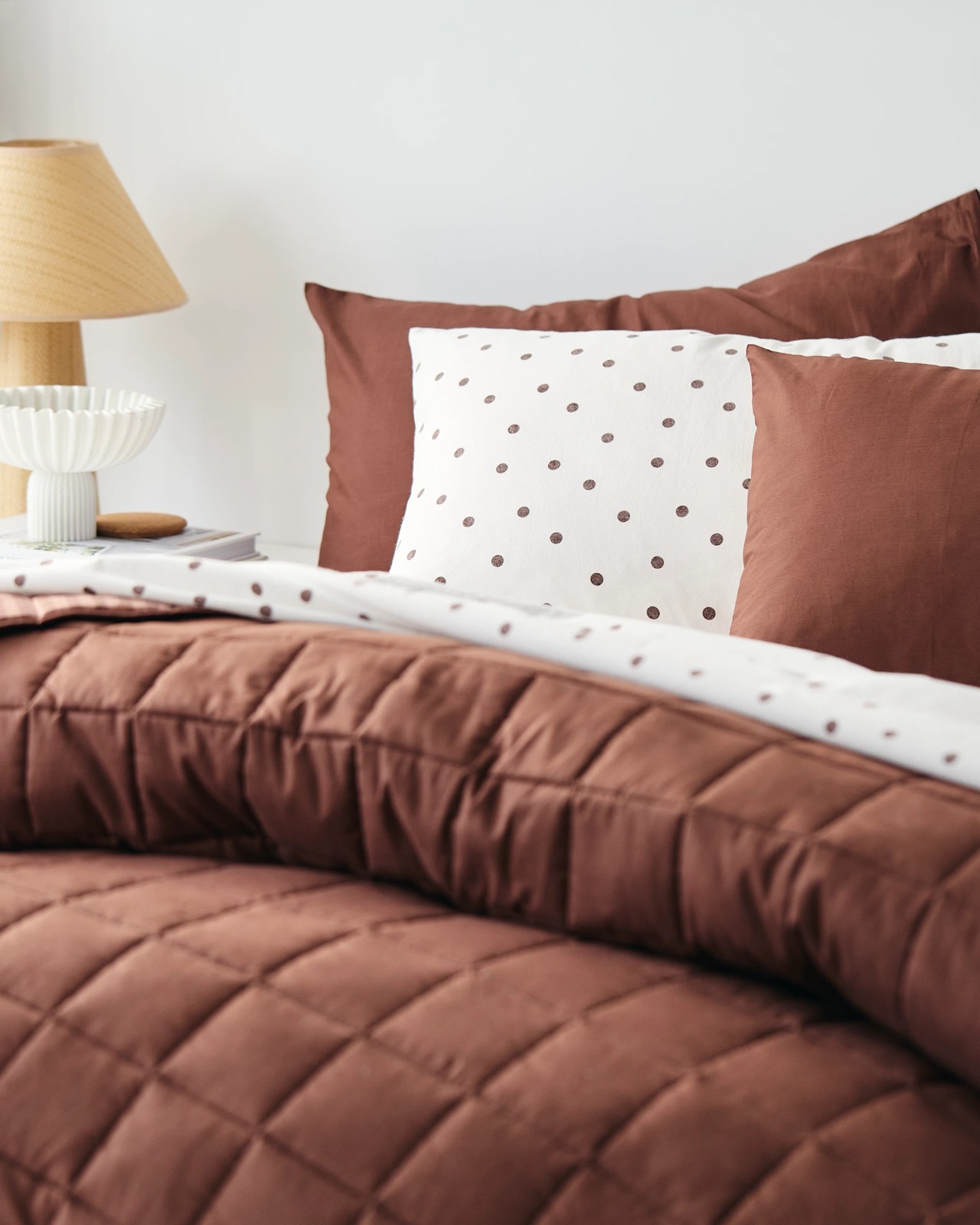 Hudson Gingham Cotton Coverlet Set 3 of 6
