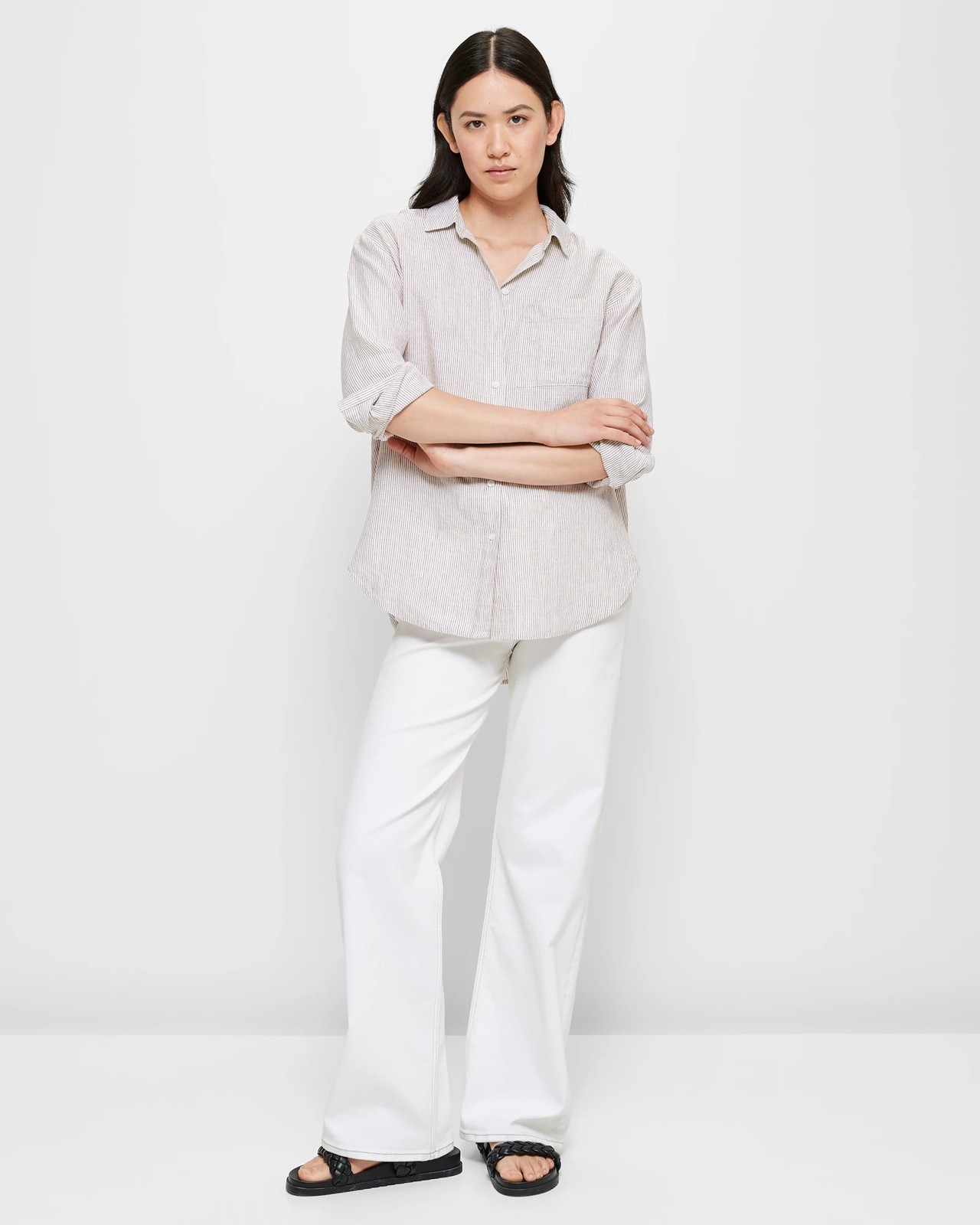 European Linen Long Sleeve Shirt | Target Australia