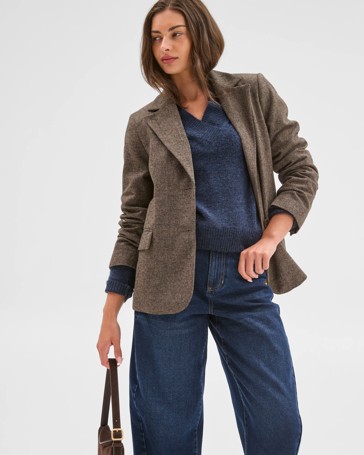 Petites Tweed Blazer