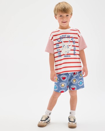 Pokemon Australian Cotton Squirtle Stripe T-Shirt