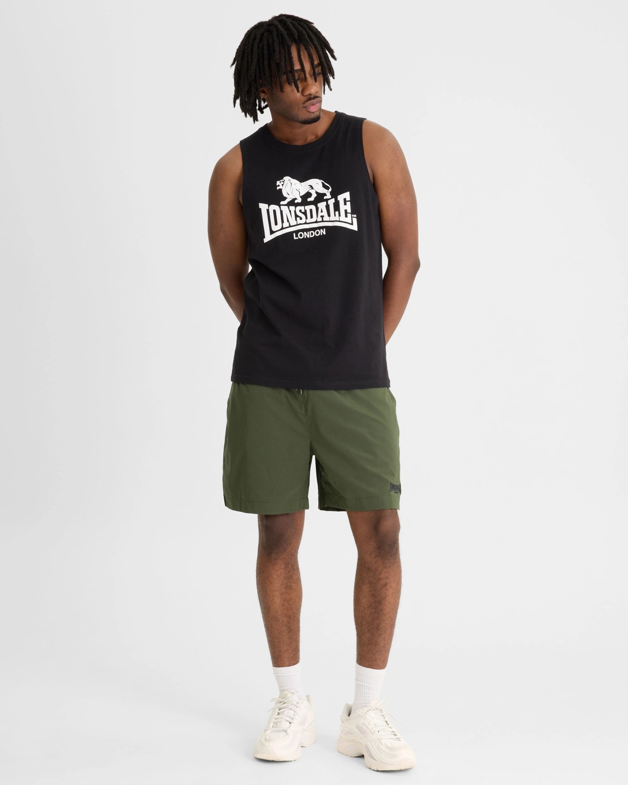 Lonsdale London Club Shorts - Olive 6 of 6