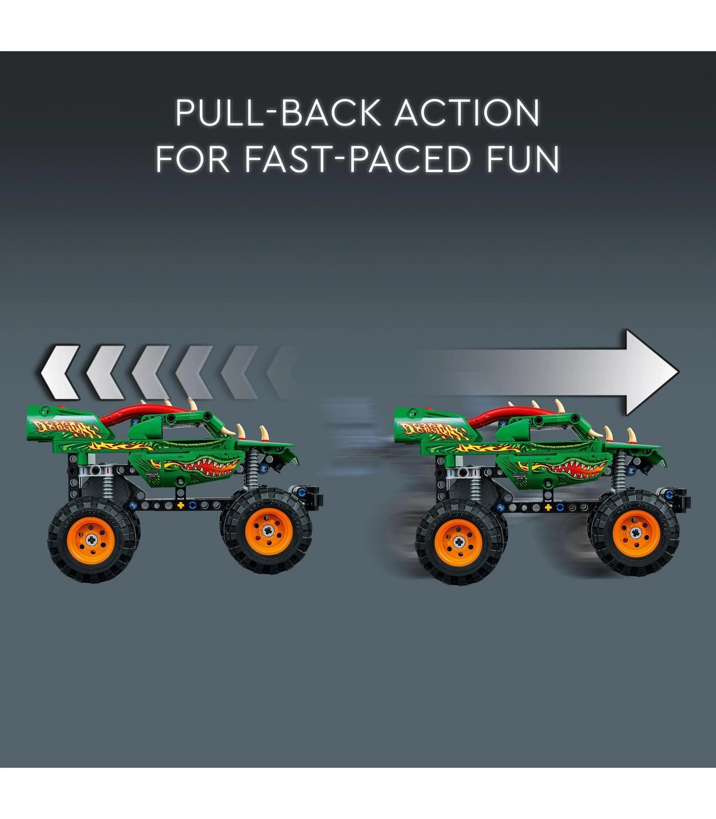 Lego Technic Monster Jam Dragon 2in1 Monster Truck Toy 42149 : Target