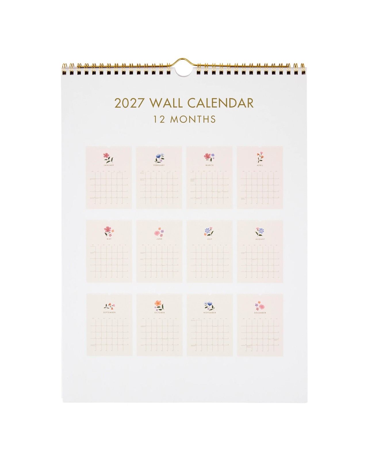 Anko 2027 Wall Flower Calendar 5 of 6