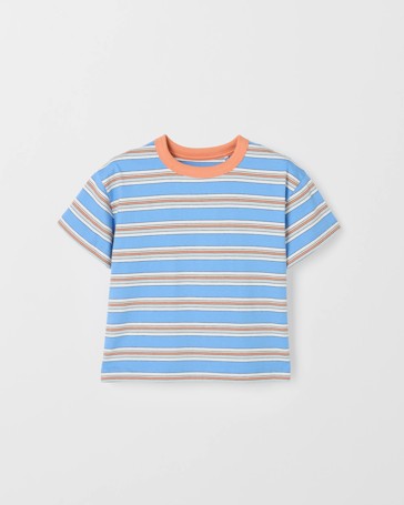 Australian Cotton Oversized Stripe T-Shirt