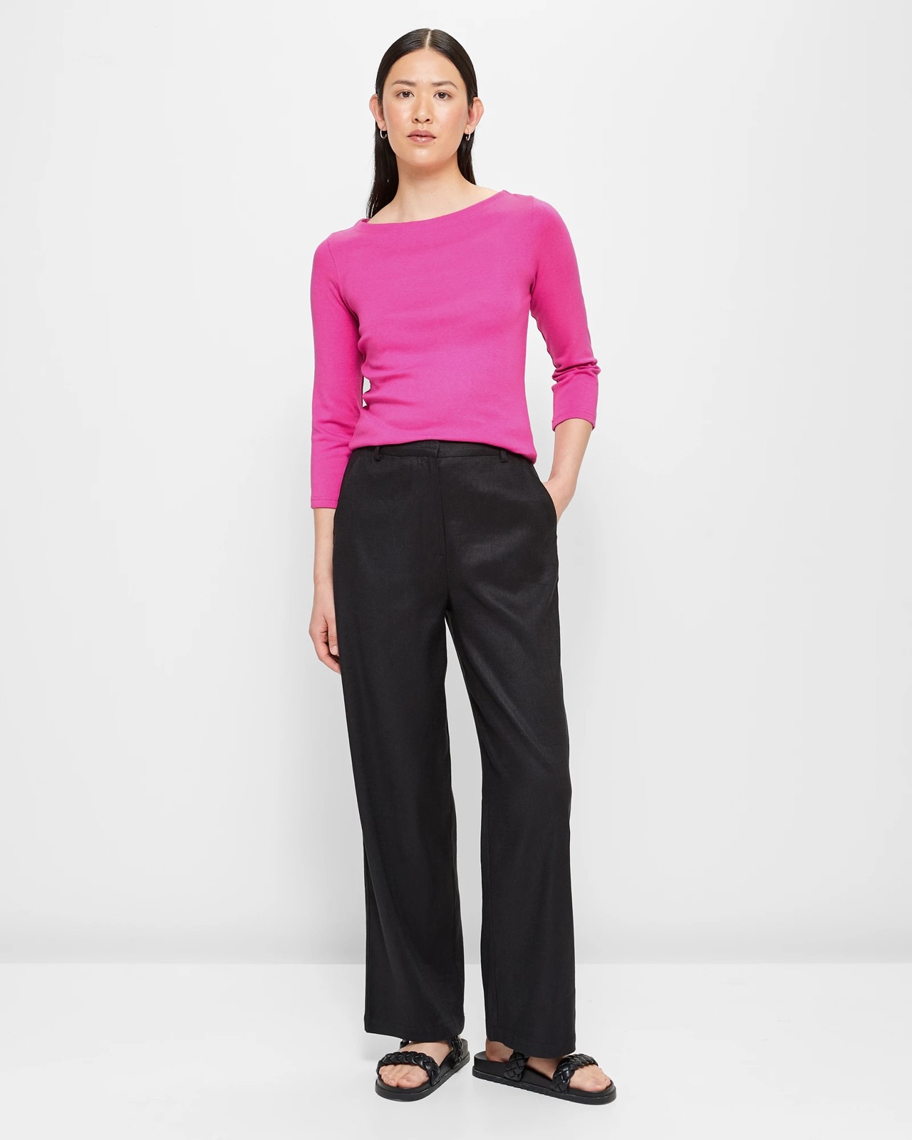 Isabel Boat Neck Top - Preview 2 of 5