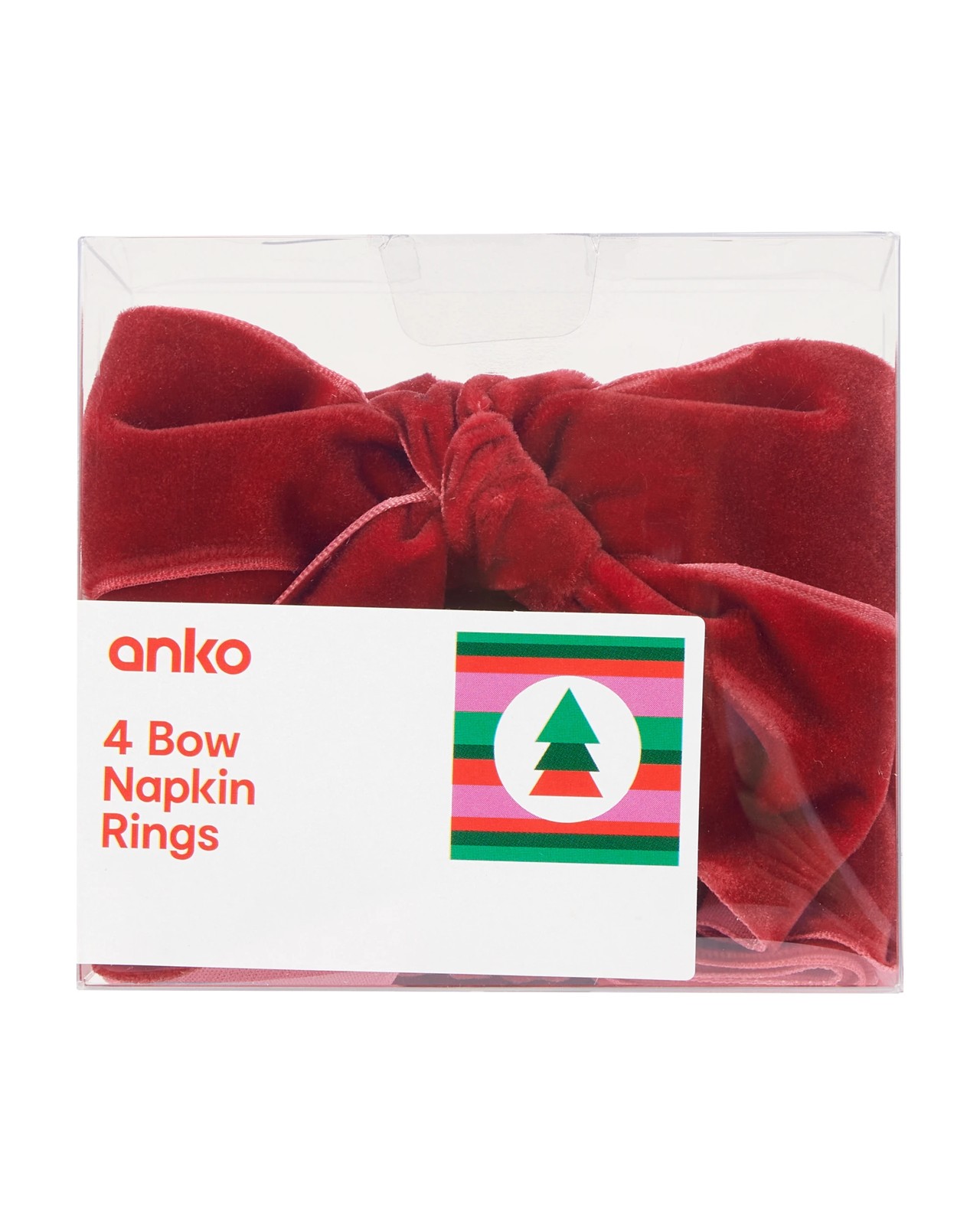 Anko 4 Pack Bow Napkin Rings 4 of 4