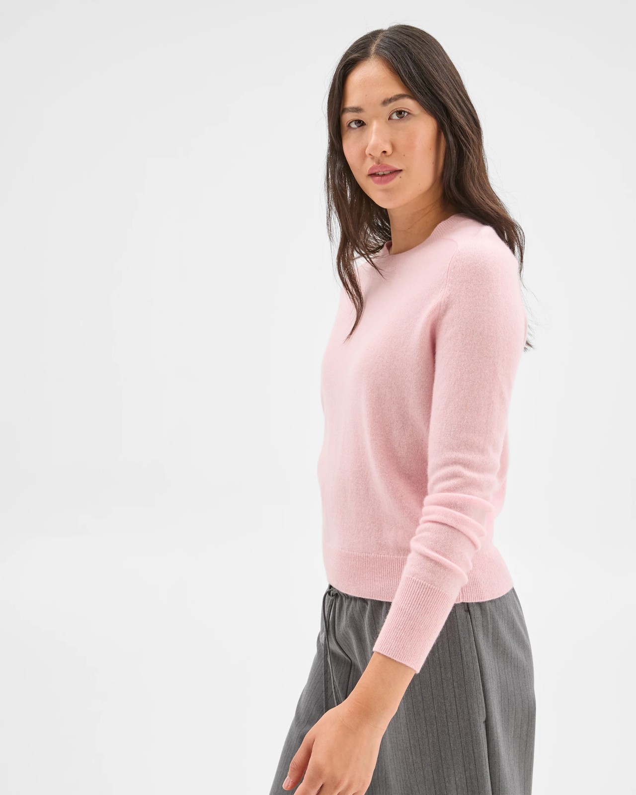 Preview Cashmere Crew Neck Jumper - Pink Marle 4 of 5