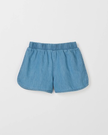 Dolphin Hem Woven Shorts