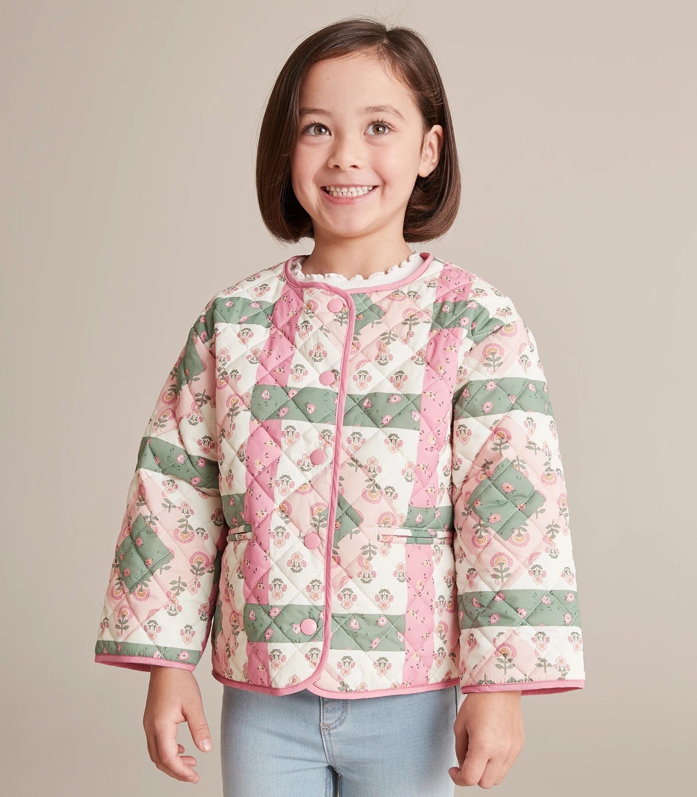 Floral Quilted Jacket Target Australia