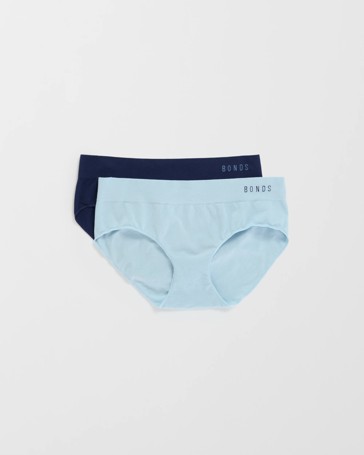 Bonds 2 Pack Seamless Midi Briefs