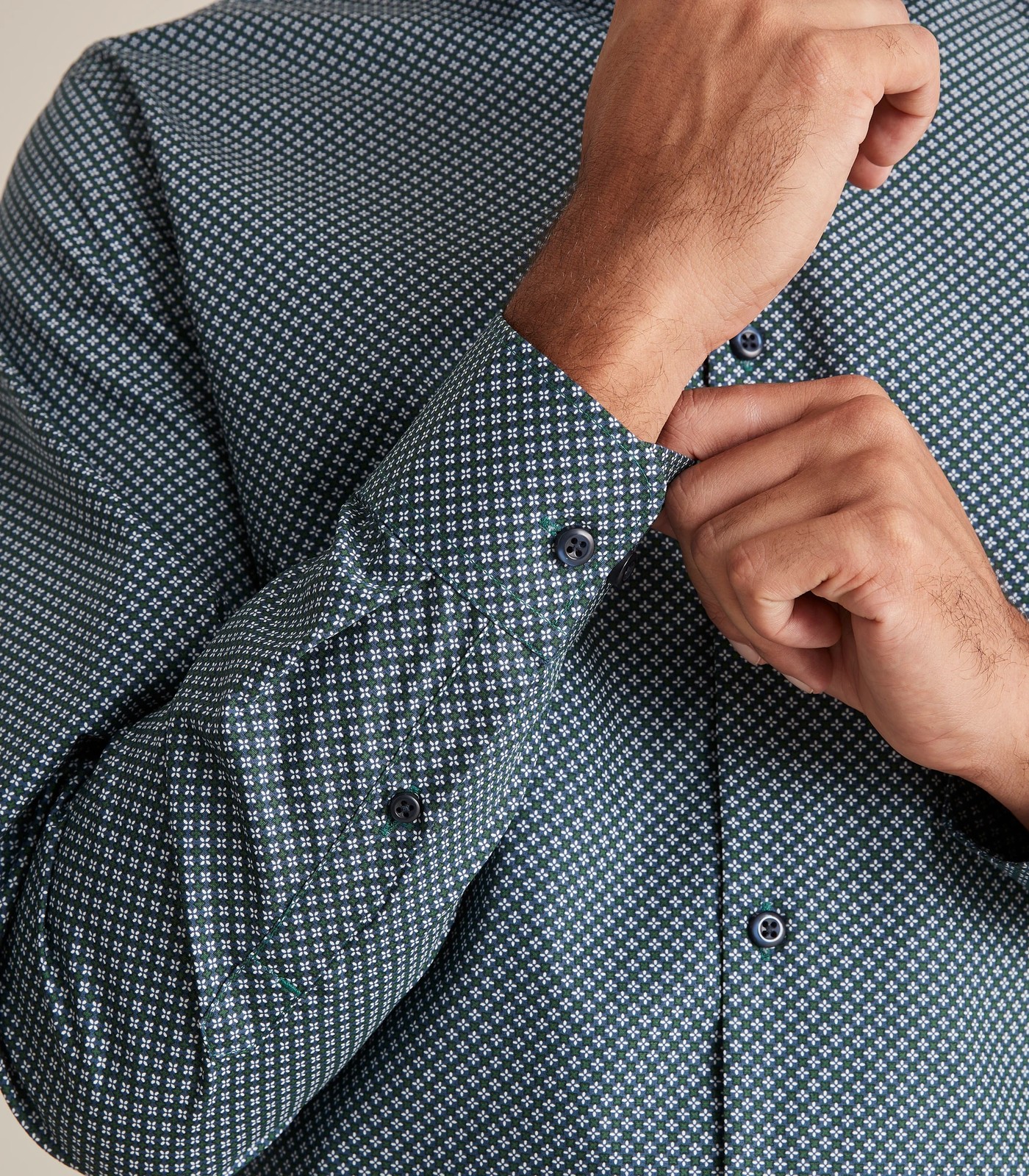 Preview Long Sleeve Micro Floral Print Business Shirt | Target Australia