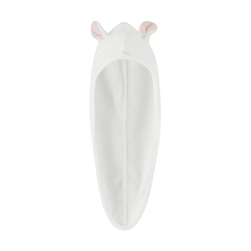 Hair Drying Turban, White and Pink - OXX Bodycare