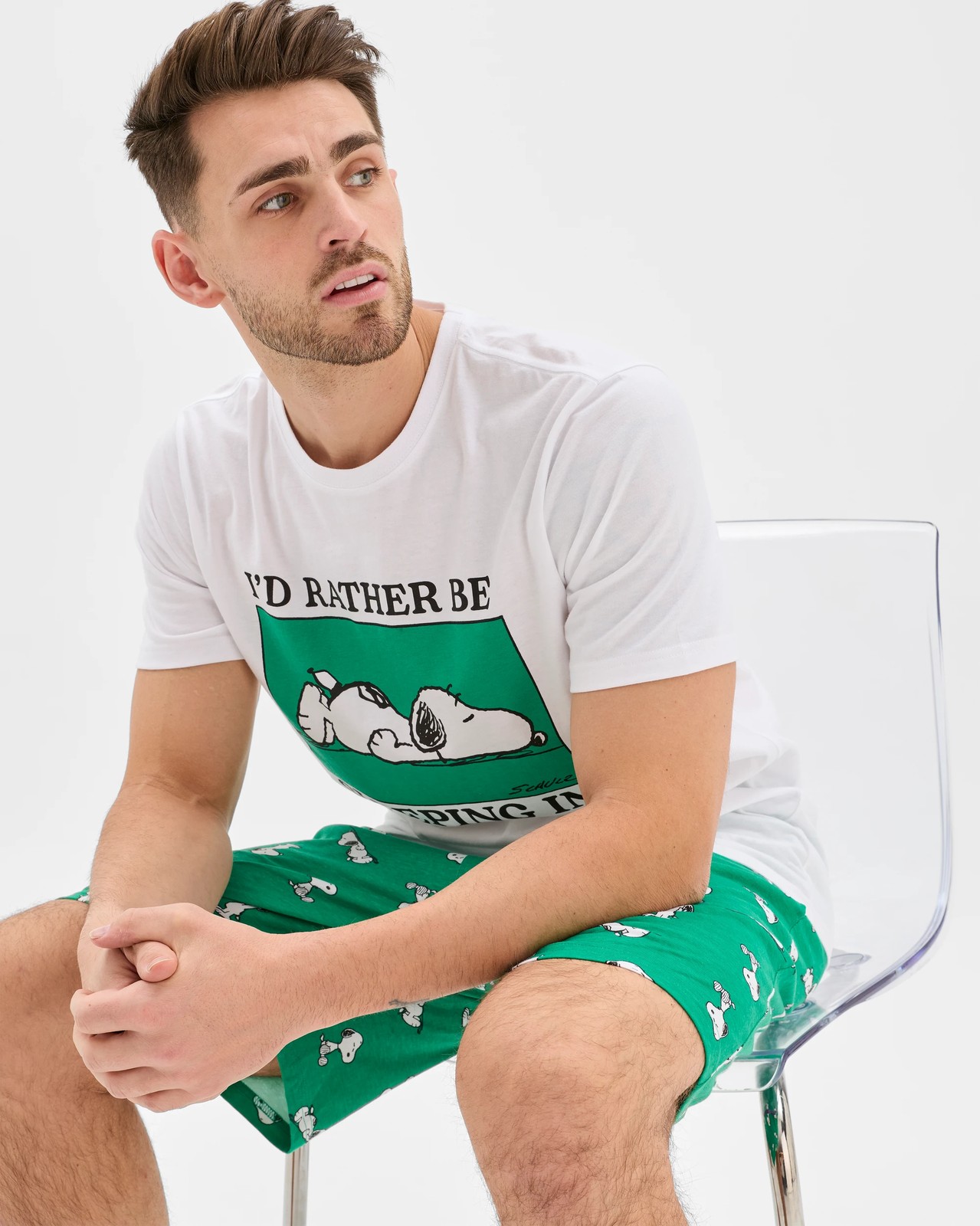 Licensed Peanuts Cotton Rich Pyjama Set 5 of 5