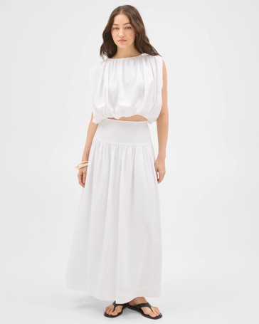 Lily Loves Lyocell Sleeveless Blouson Blouse