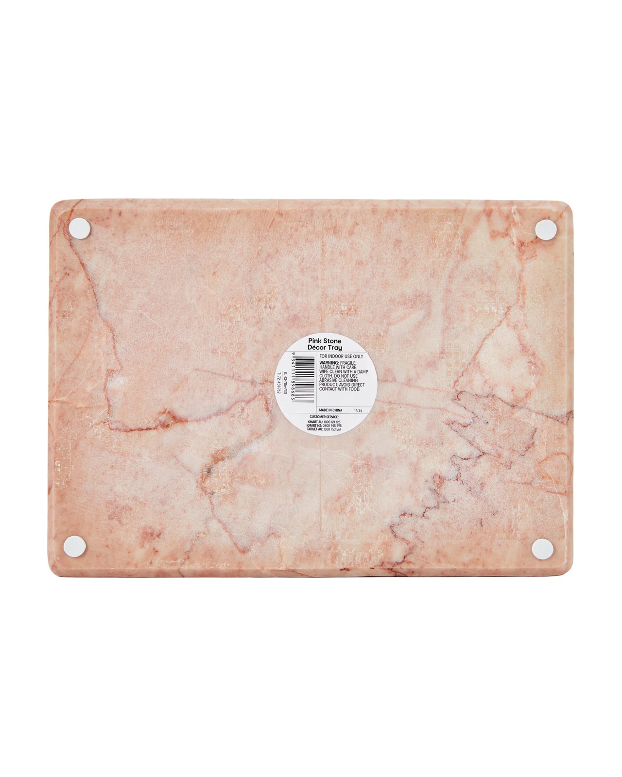 Anko Pink Stone Decor Tray 4 of 4