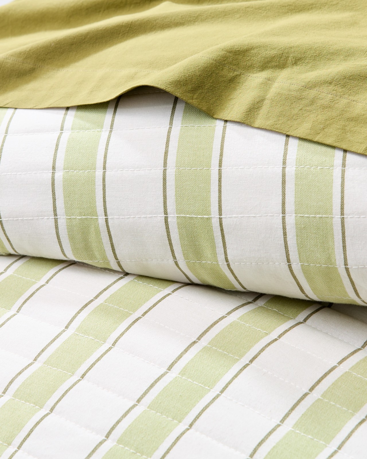 Esther Stripe Quilted Coverlet Set 6 of 6