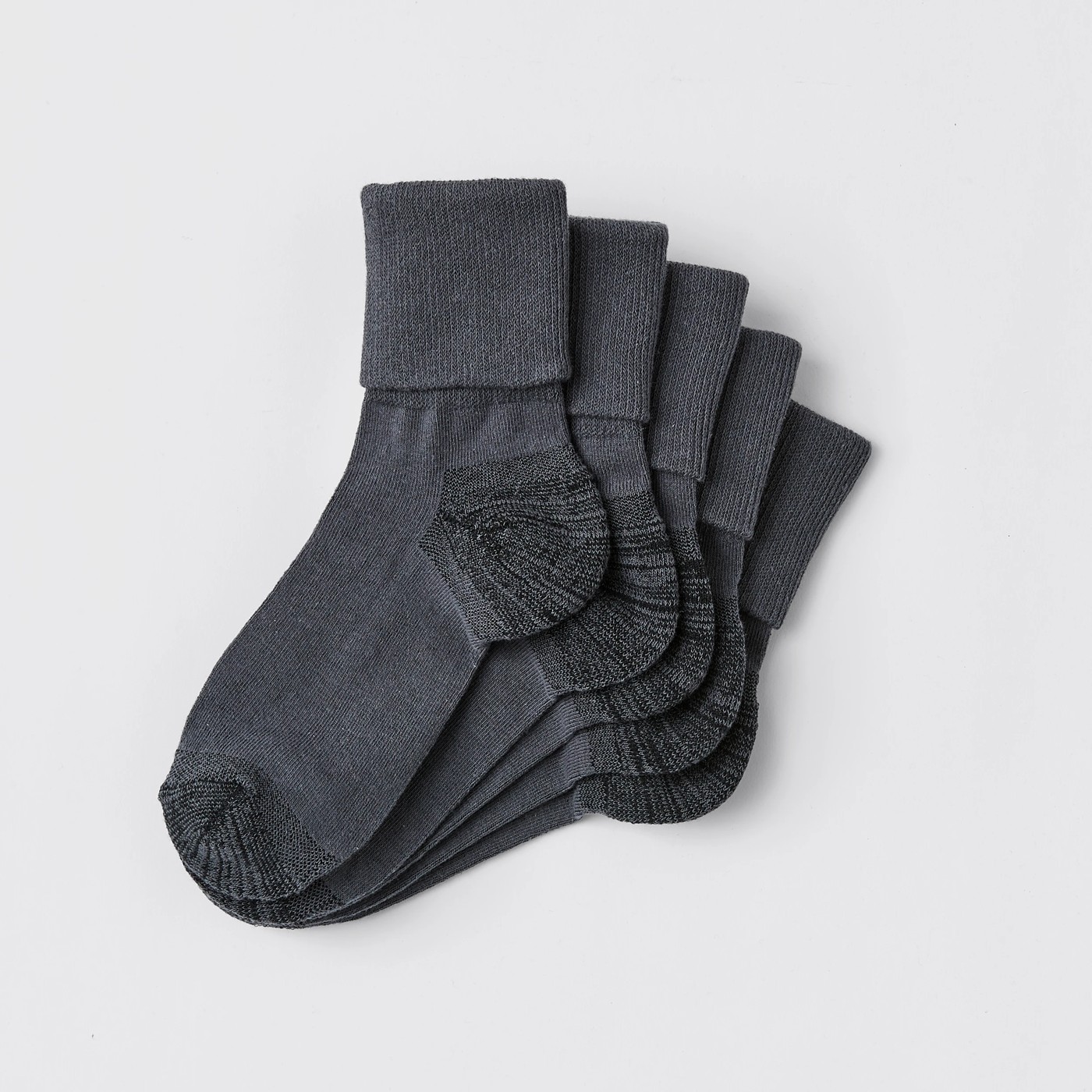 5 Pack Maxx Elevated Cuff School Socks 2 of 2