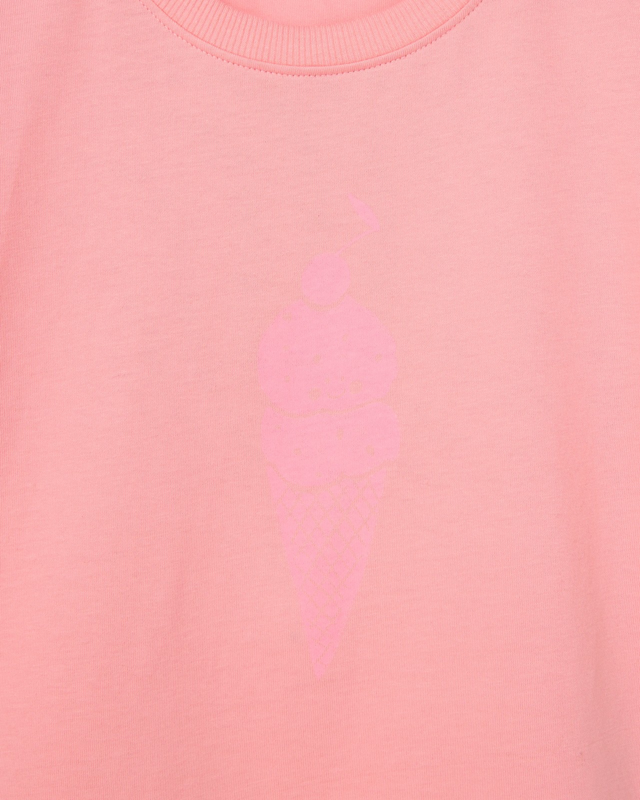 Australian Cotton Oversized T-Shirt - Neon Pink Ice Cream 2 of 3