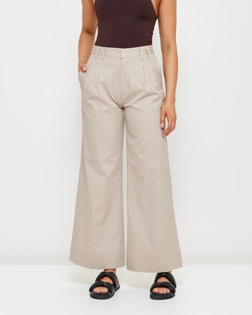 High Rise Pleat Front Pants - Lily Loves