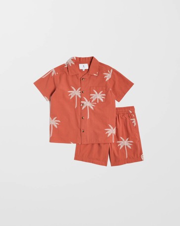 Australian Cotton Rich Shirt and Shorts 2 Piece Set