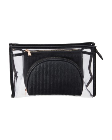 OXX Cosmetics 3 Piece Makeup Bag - Black