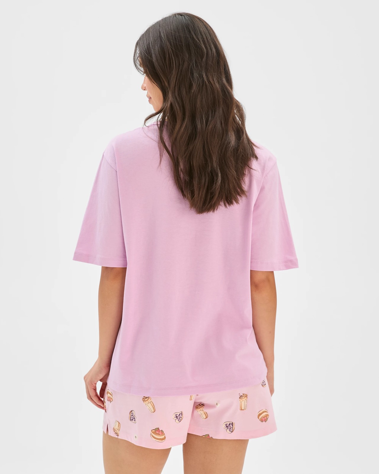 Australian Cotton Jersey Sleep T-Shirt - Coffee 6 of 6
