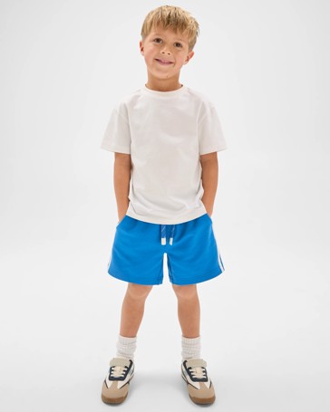 Australian Cotton Blend Elastic Waist Shorts