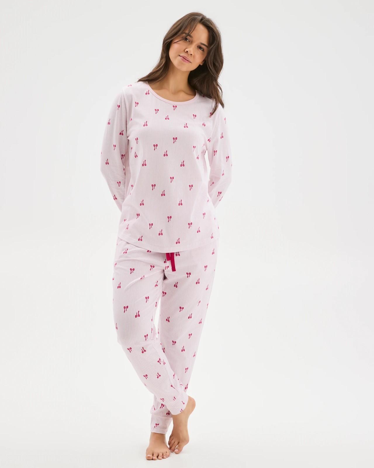 Australian Cotton Long Sleeve Slogan Sleep T-Shirt 2 of 6