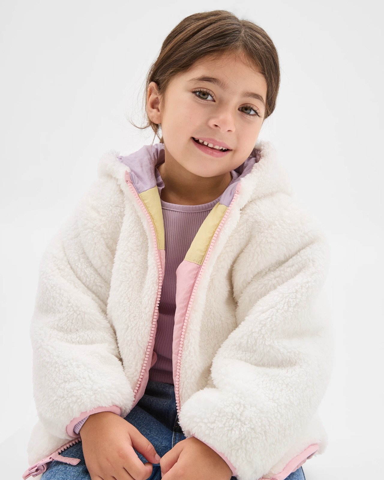 Reversible Hooded Heart Pocket Puffer Jacket - Multi 4 of 5